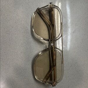 Saint Laurent 545 Transparent Gold Frame Sunglasses